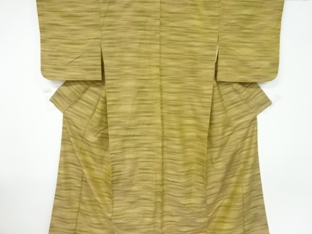JAPANESE KIMONO / ANTIQUE KIMONO / SILK / TSUMUGI / WOVEN STRIPE